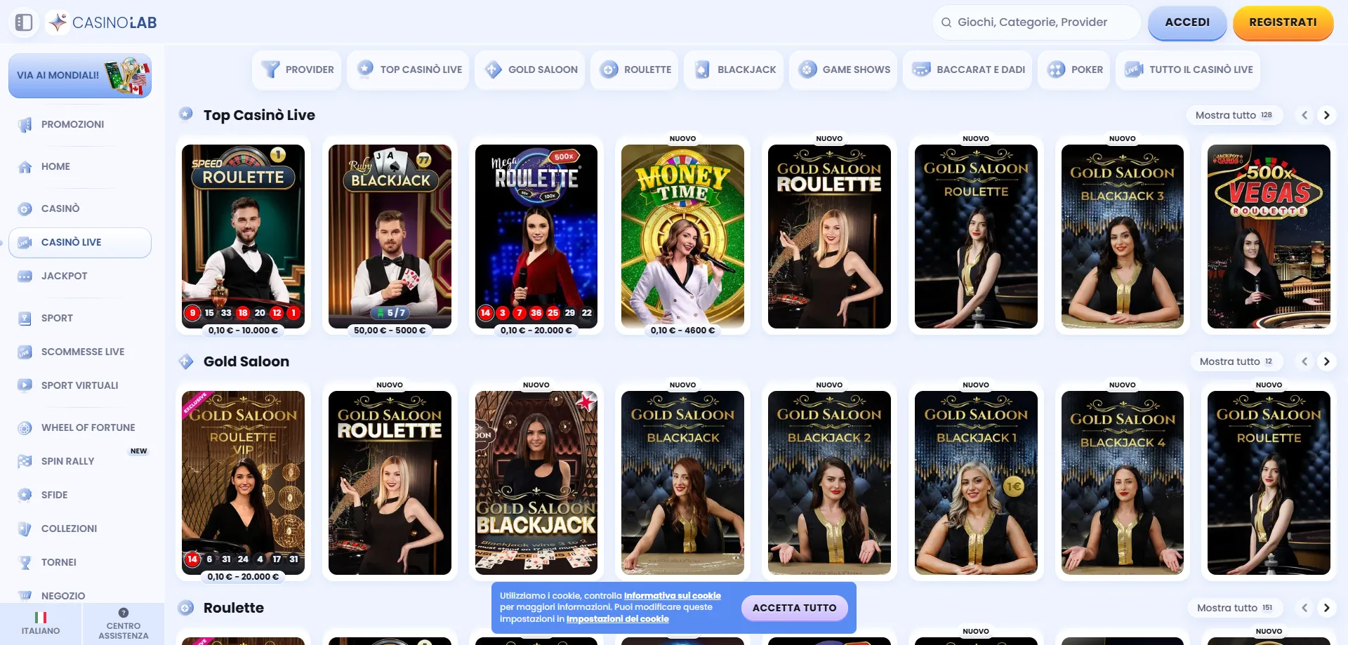Programma VIP e fedeltà di Casinolab Casino con vantaggi esclusivi